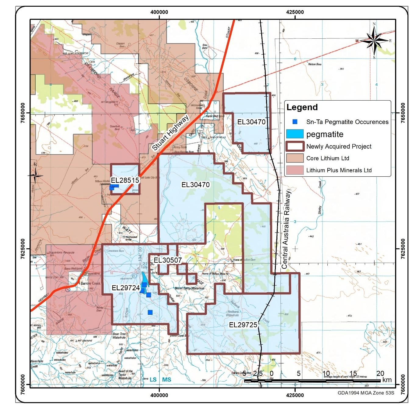 Barrow Creek Lithium Project - Australasian Metals Limited